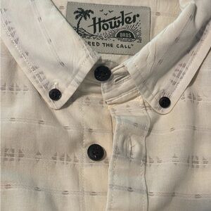 Howler Brothers Cream Casual Button Down Shirt